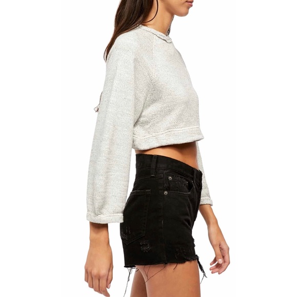 ✨ NEW Free People Jade ivory cropped sweater - Picture 2 of 6